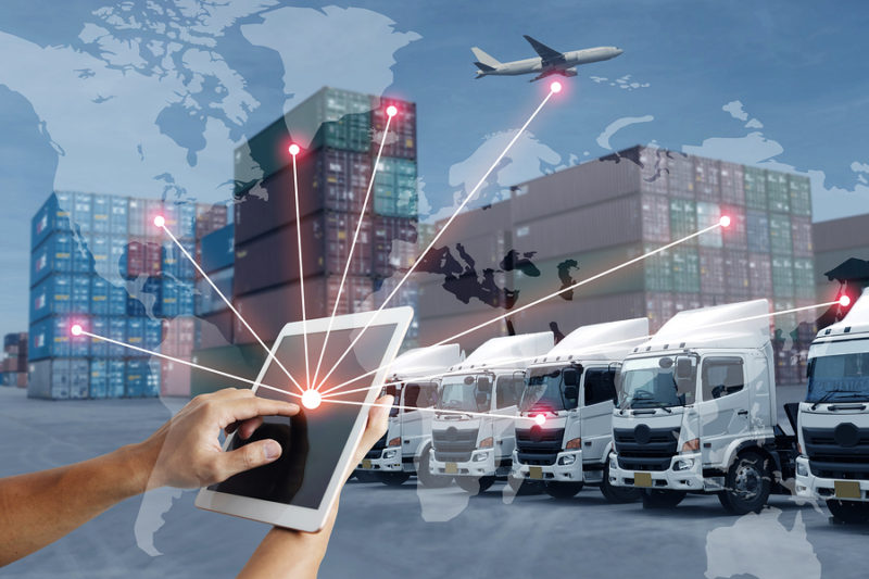 Technology Direct With Logistics Transportation With Ai People A